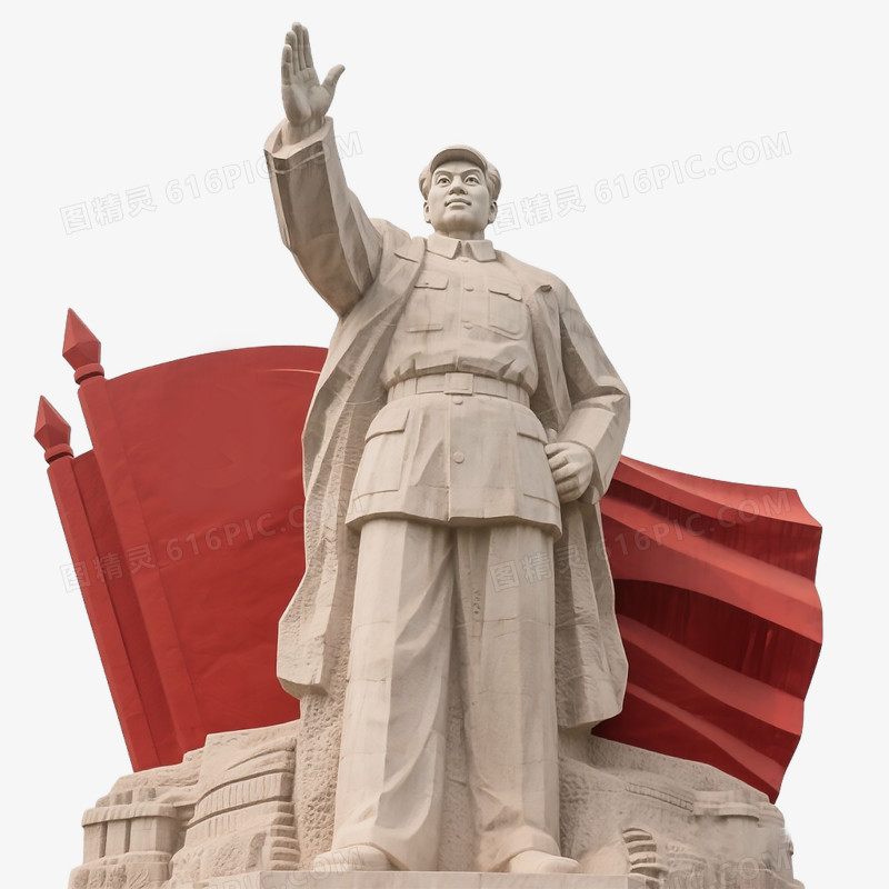 党政风革命雕塑免抠元素
