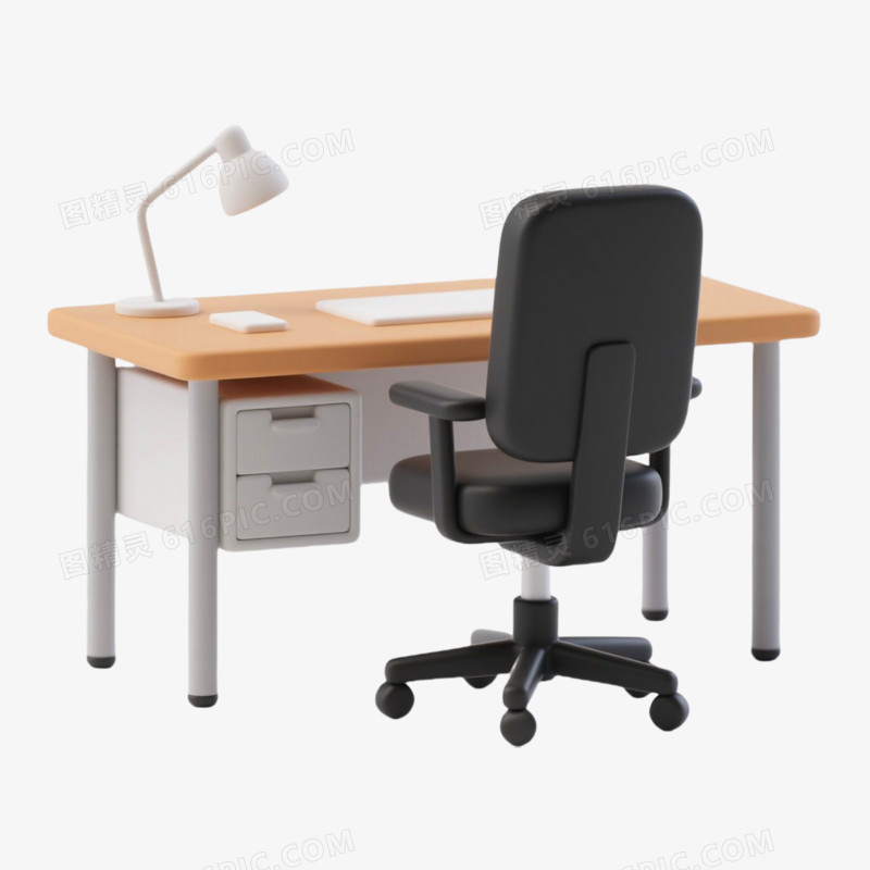 3D插画风格办公用品免抠元素