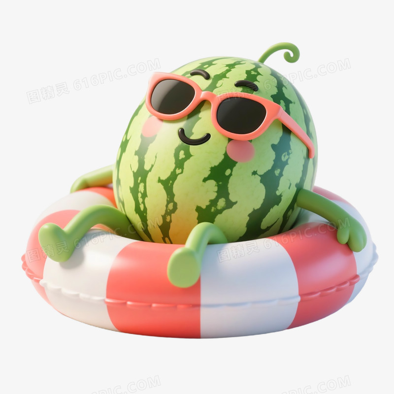夏天3D水果免抠元素