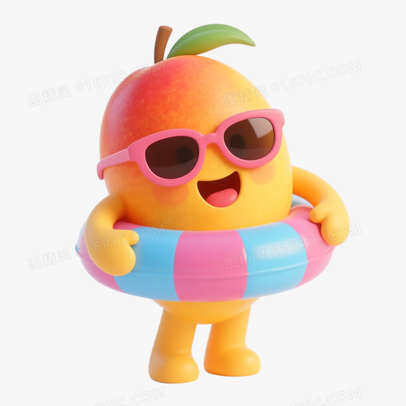 夏天3D水果免抠元素