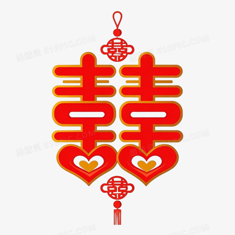 婚庆喜庆装饰免抠元素
