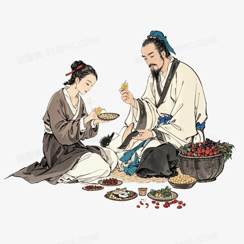 中医中药养生免抠元素