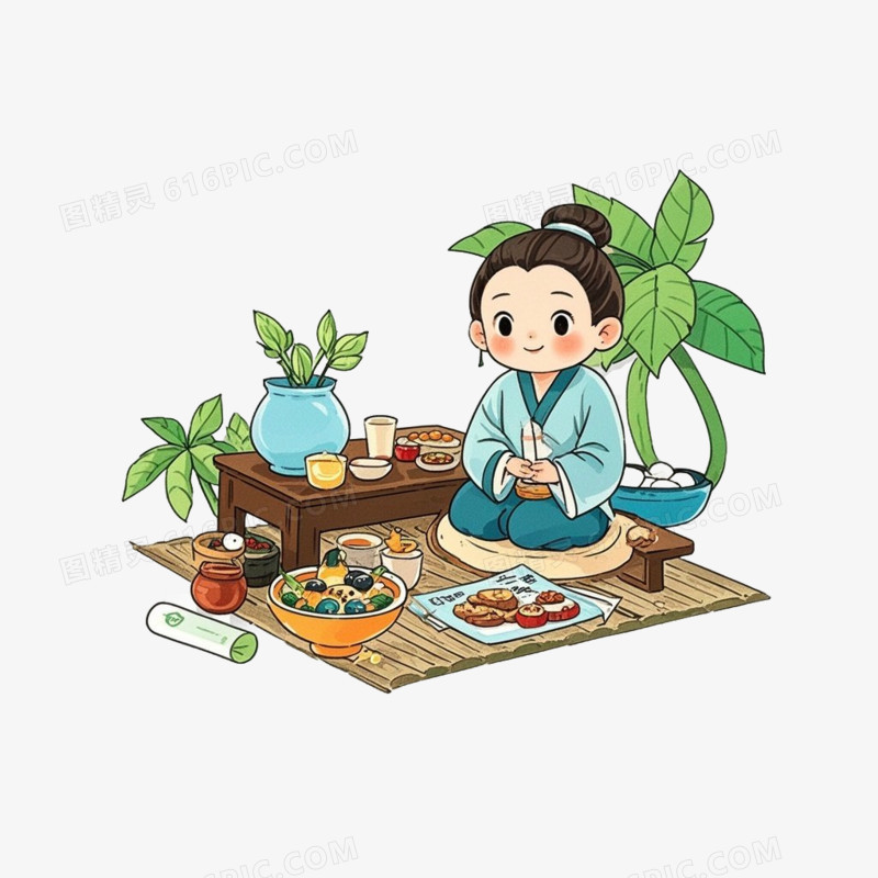 中医中药养生免抠元素