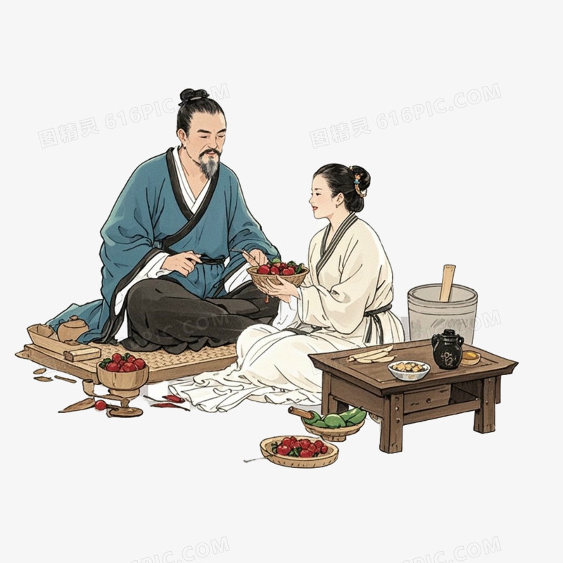 中医中药养生免抠元素