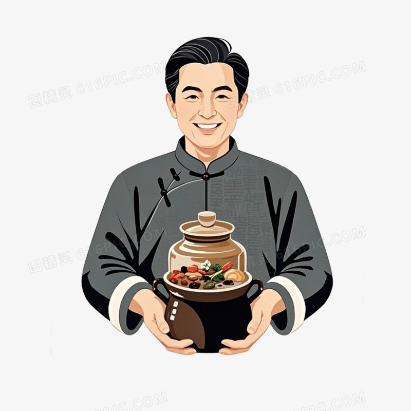 中医中药养生免抠元素