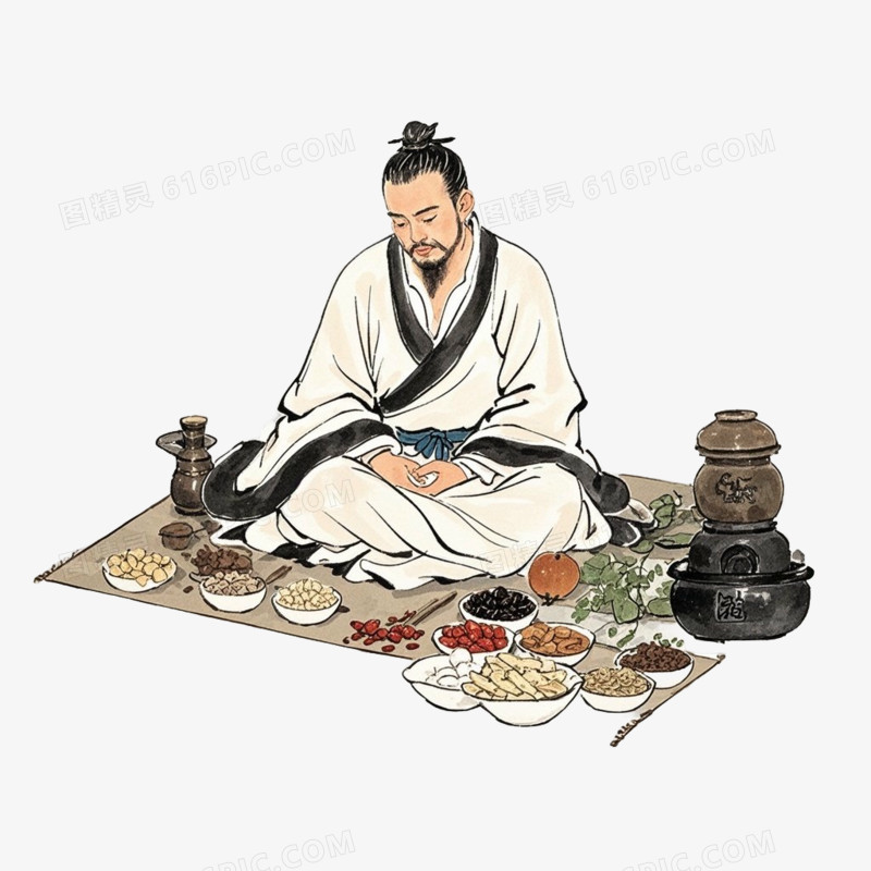 中医中药养生免抠元素