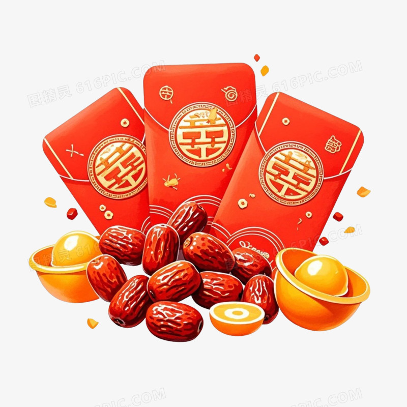 婚庆喜庆装饰免抠元素