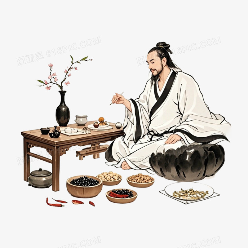 中医中药养生免抠元素