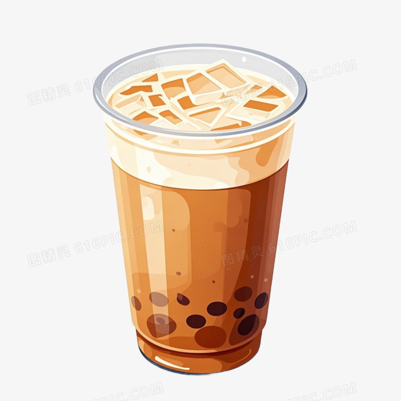奶茶饮品免抠元素