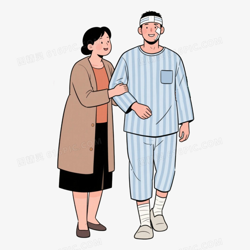 探望病人免抠元素