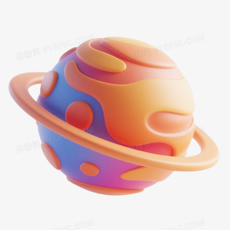3D太空行星免抠元素