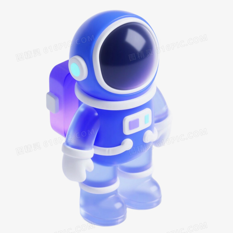 3D宇航员免抠元素