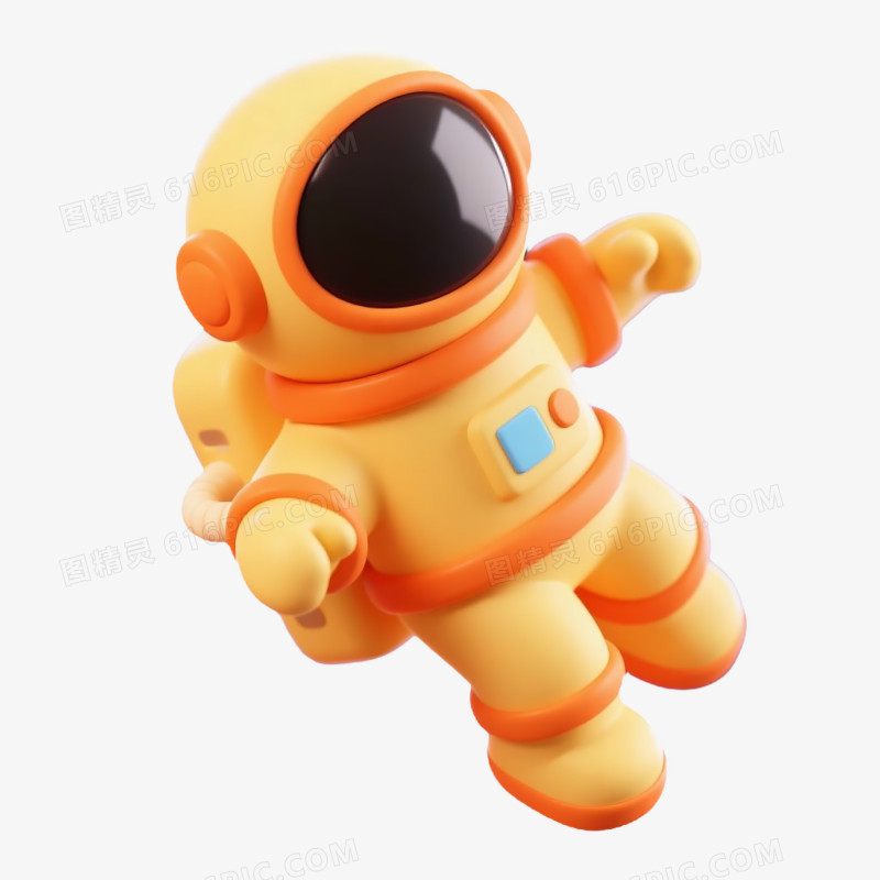 3D宇航员免抠元素