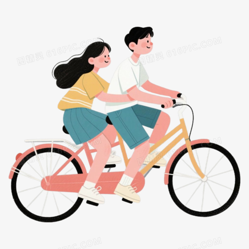 骑行户外活动免抠元素