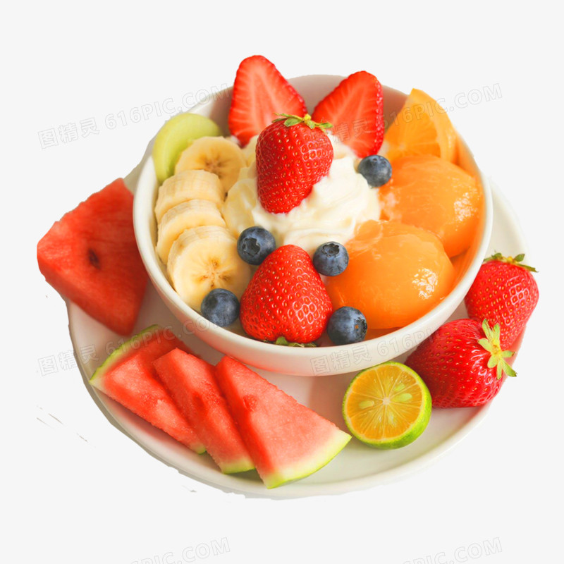 美食水果捞免抠元素