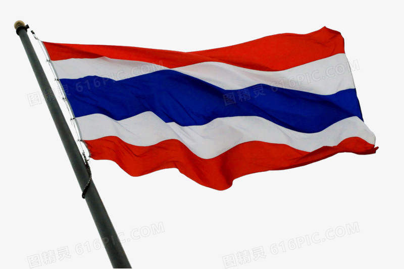 飞舞的泰国国旗