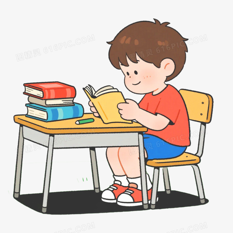 学生开学季学习免抠元素