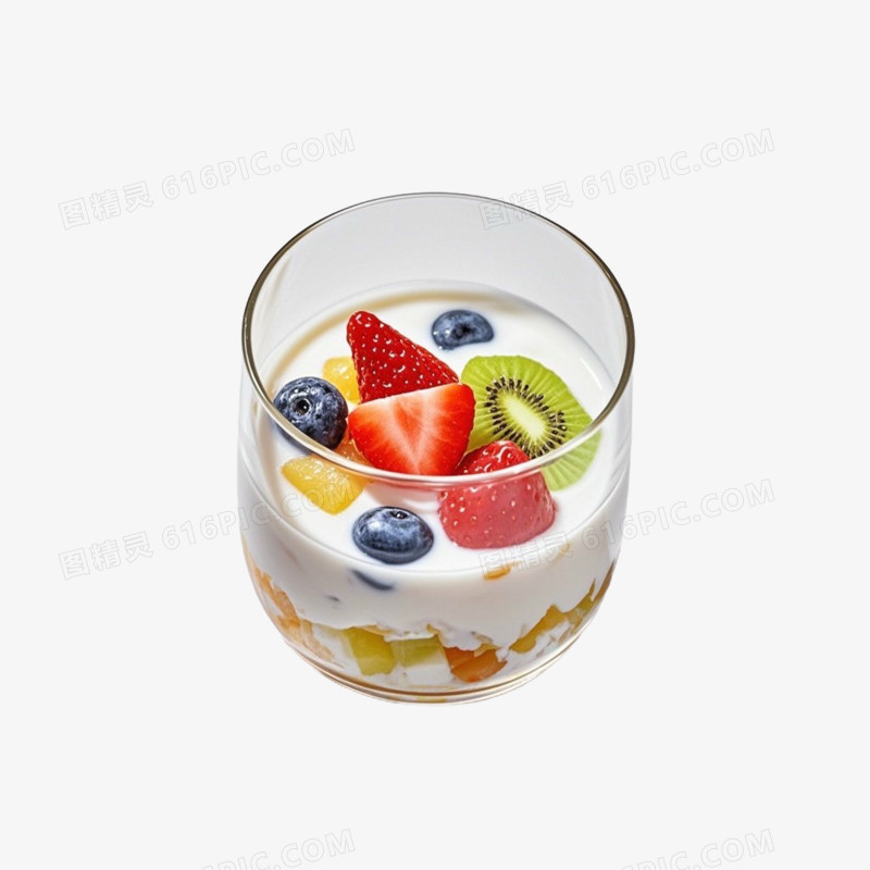 新鲜美味水果捞食物免抠元素