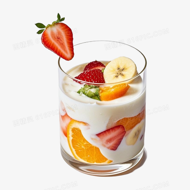 新鲜美味水果捞食物免抠元素