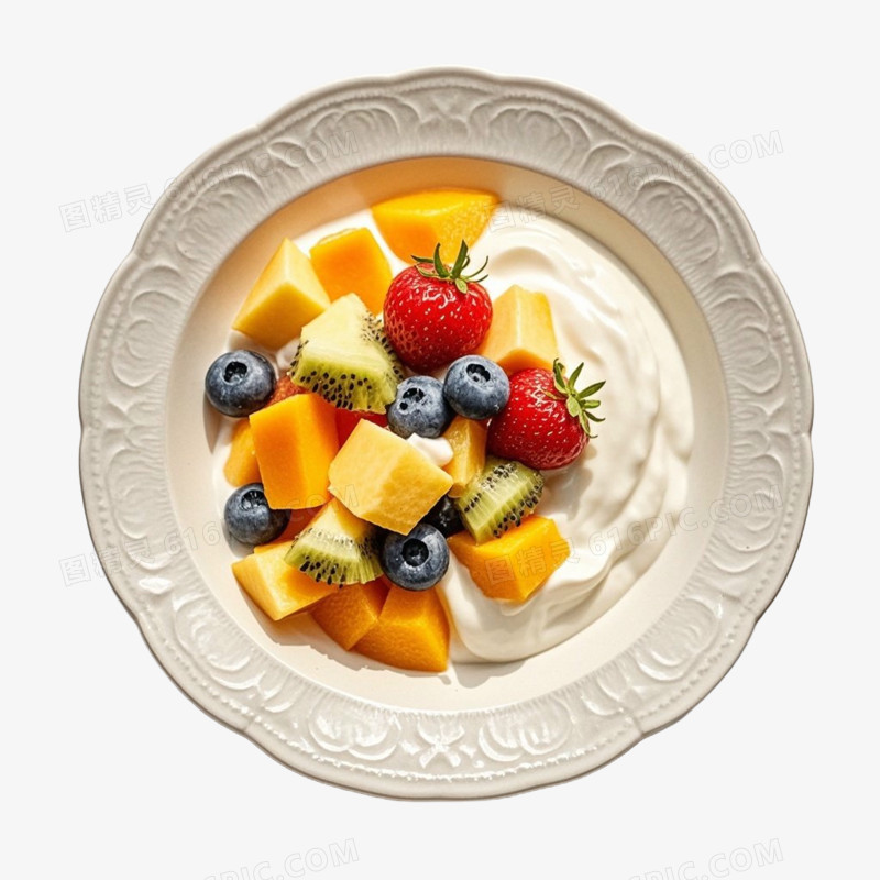 新鲜美味水果捞食物免抠元素