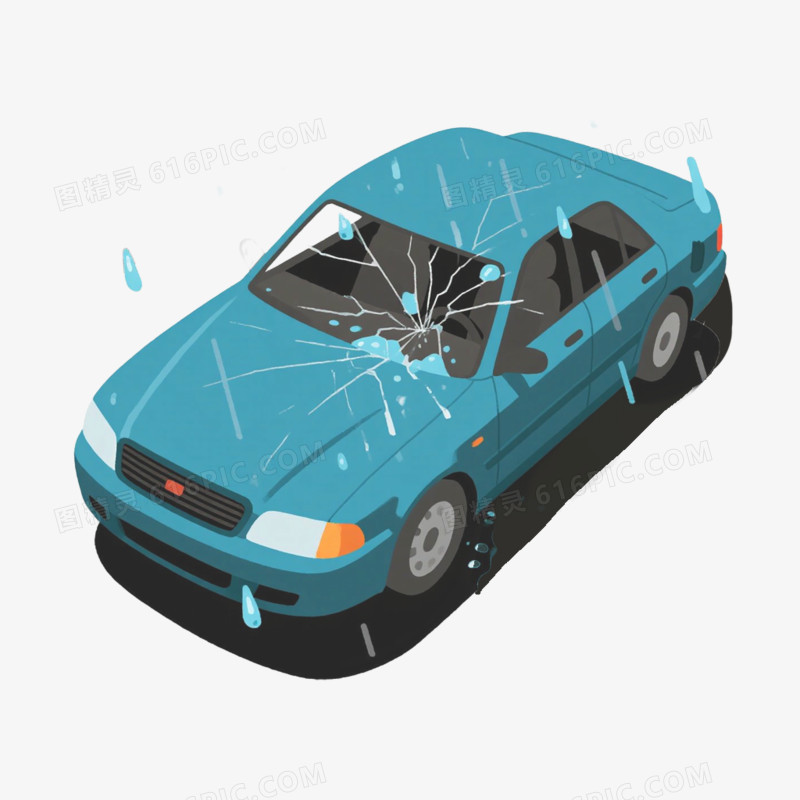 自然灾害冰雹灾害免抠元素