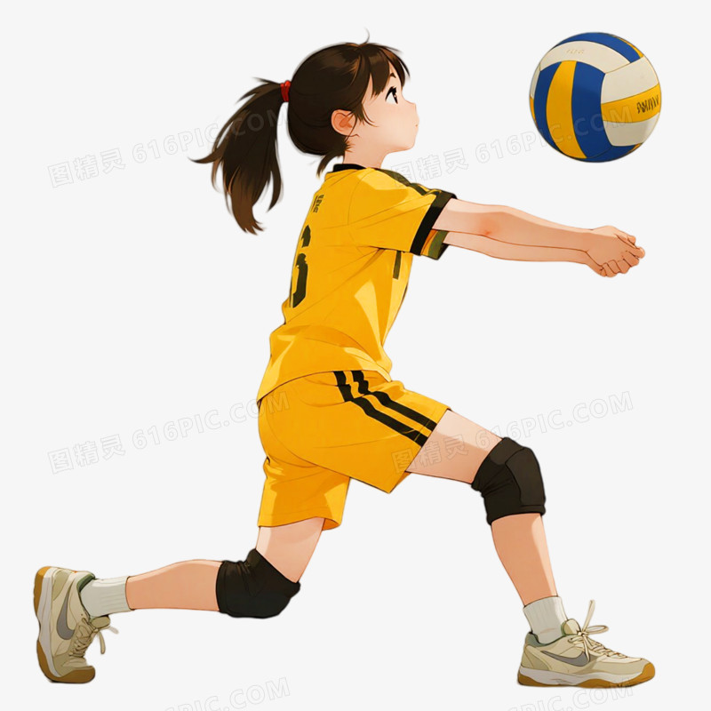 插画风格运动会免抠元素