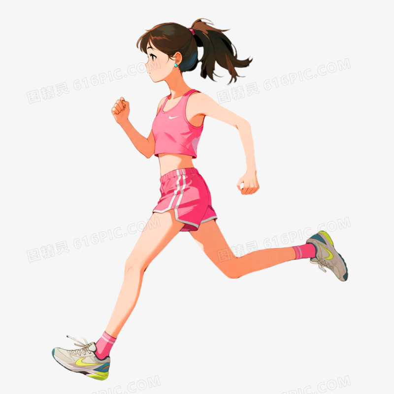 插画风格运动会免抠元素