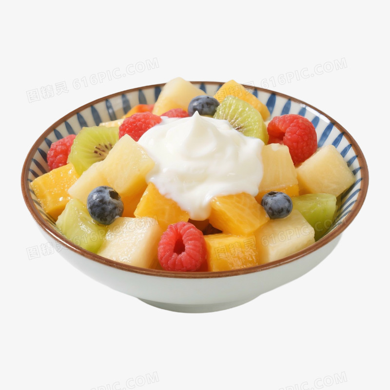 实拍美味水果捞免抠元素