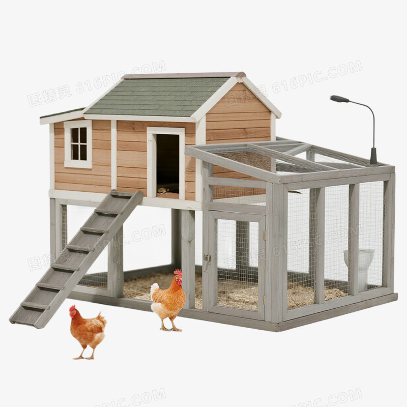 产品实物鸡舍鸡笼免抠元素