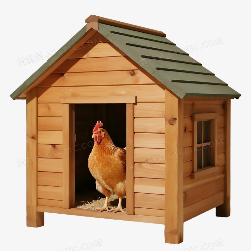 产品实物鸡舍鸡笼免抠元素