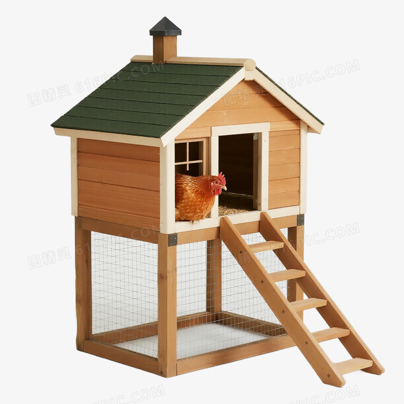 产品实物鸡舍鸡笼免抠元素