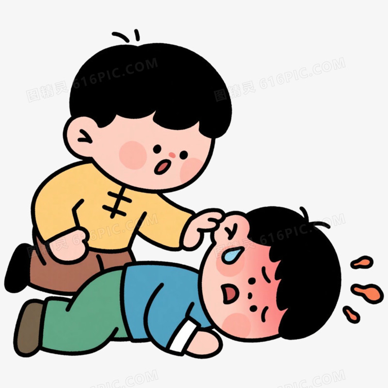 孩子中暑夏季防中暑免抠元素