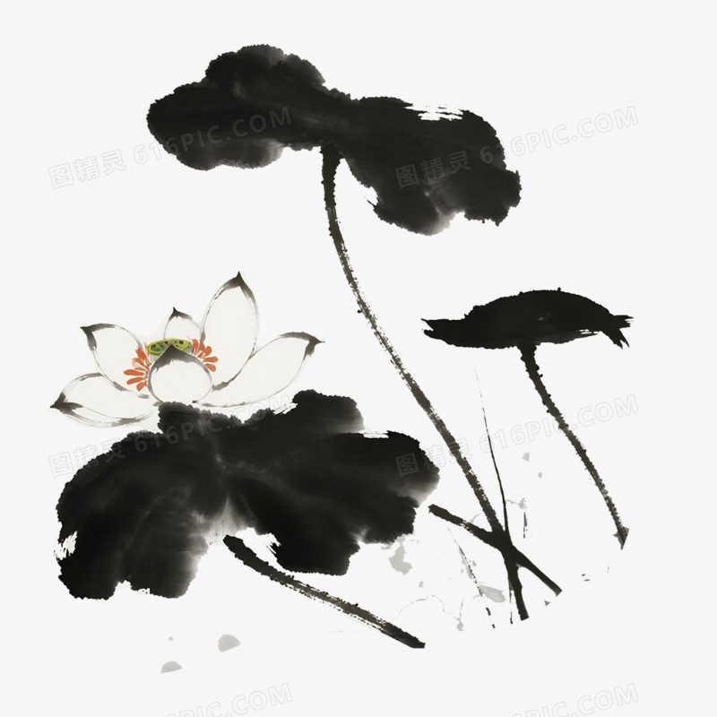 简笔古风免抠小元素