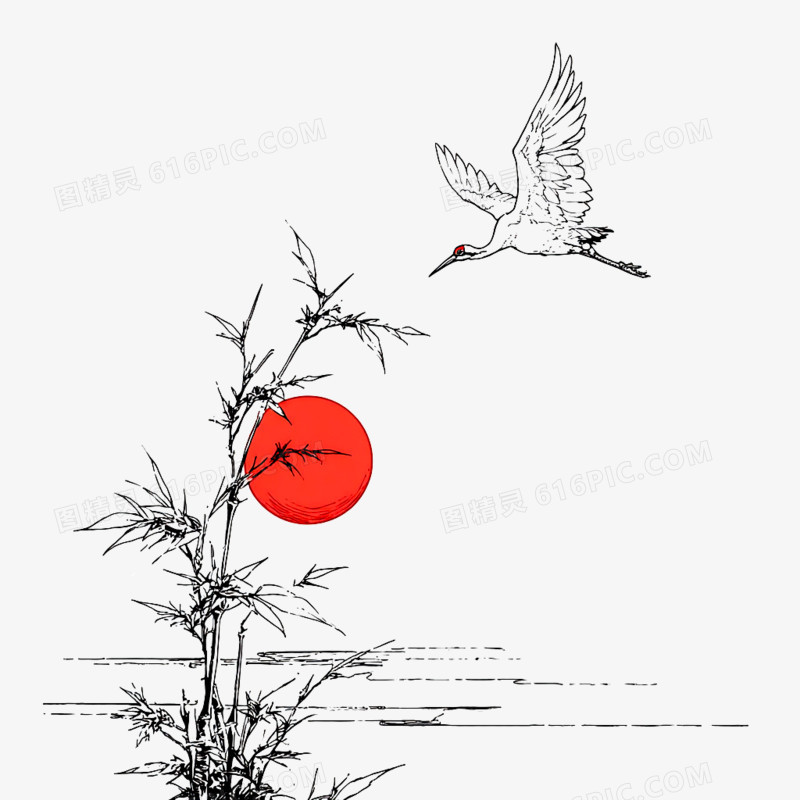 手绘卡古风简笔画植物免抠元素