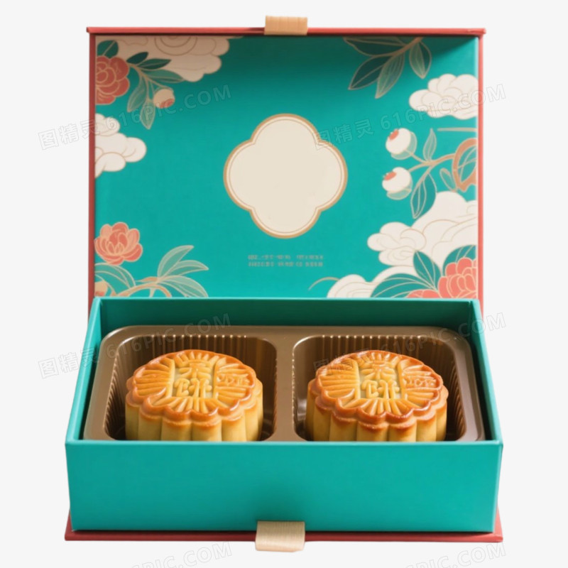 月饼小盒中秋节食物特色礼盒免抠元素