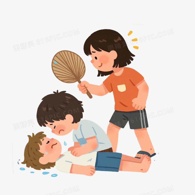 夏季中暑急救免抠元素