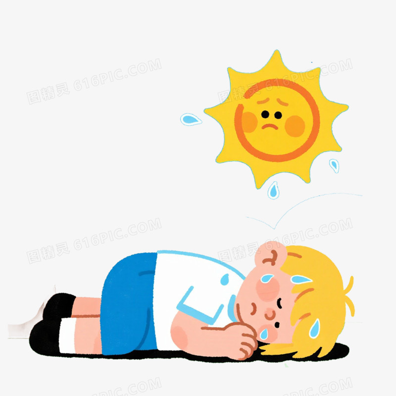 夏季中暑免抠元素