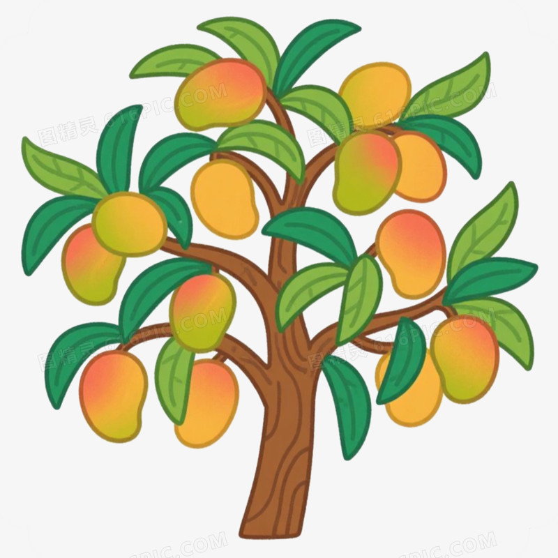芒果树果树树木免抠元素