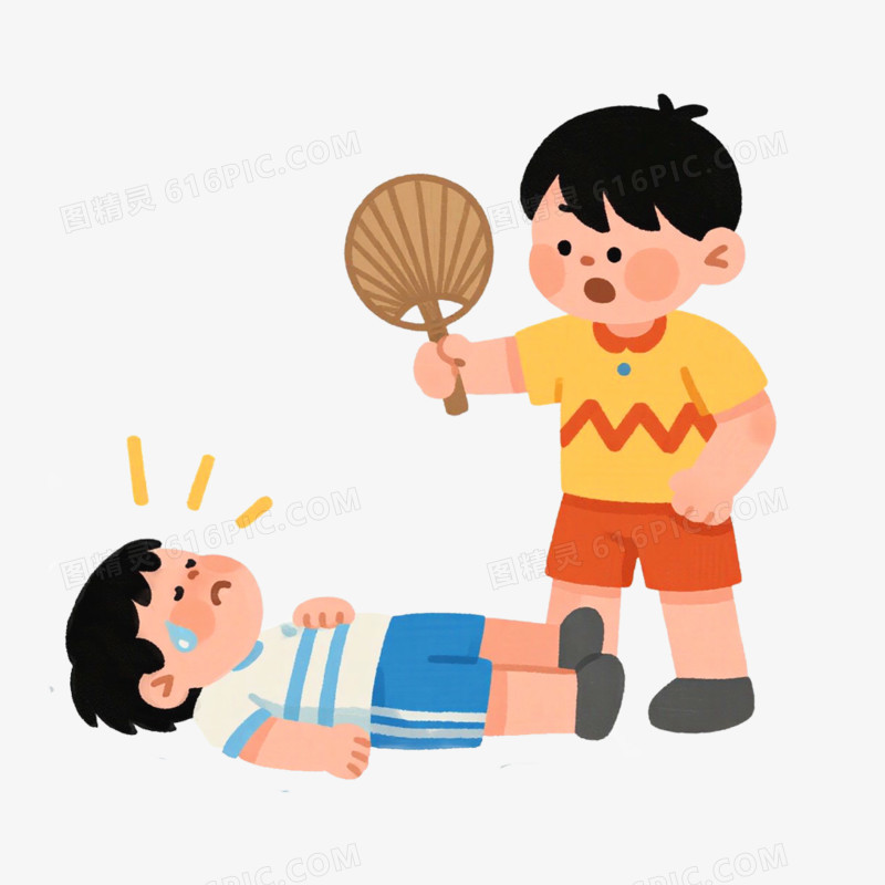 夏季中暑急救免抠元素