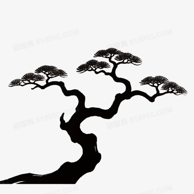 各类树的卡通画免抠元素