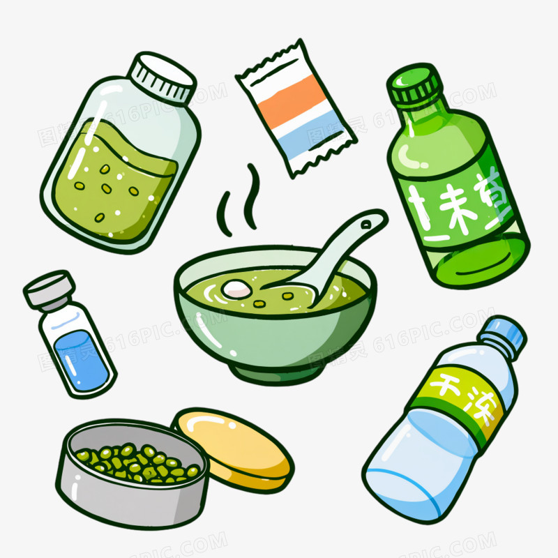 夏季防中暑免抠元素