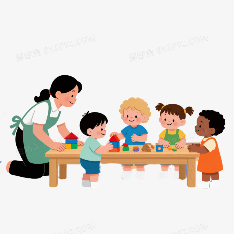 幼儿园教室卡通图片免抠元素