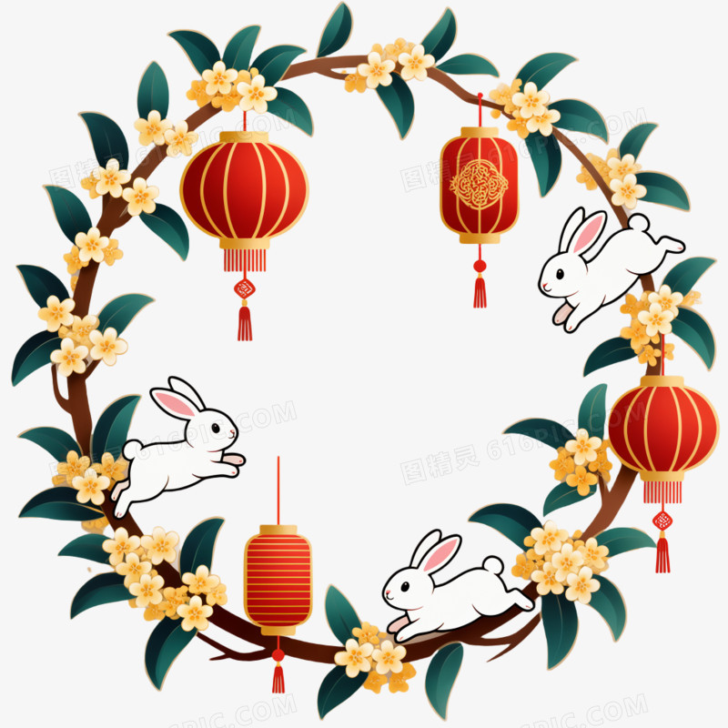 中秋节卡通图片免抠元素