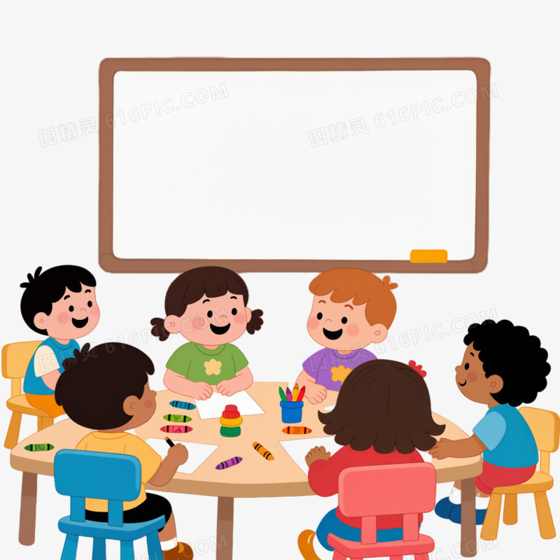 幼儿园教室卡通图片免抠元素