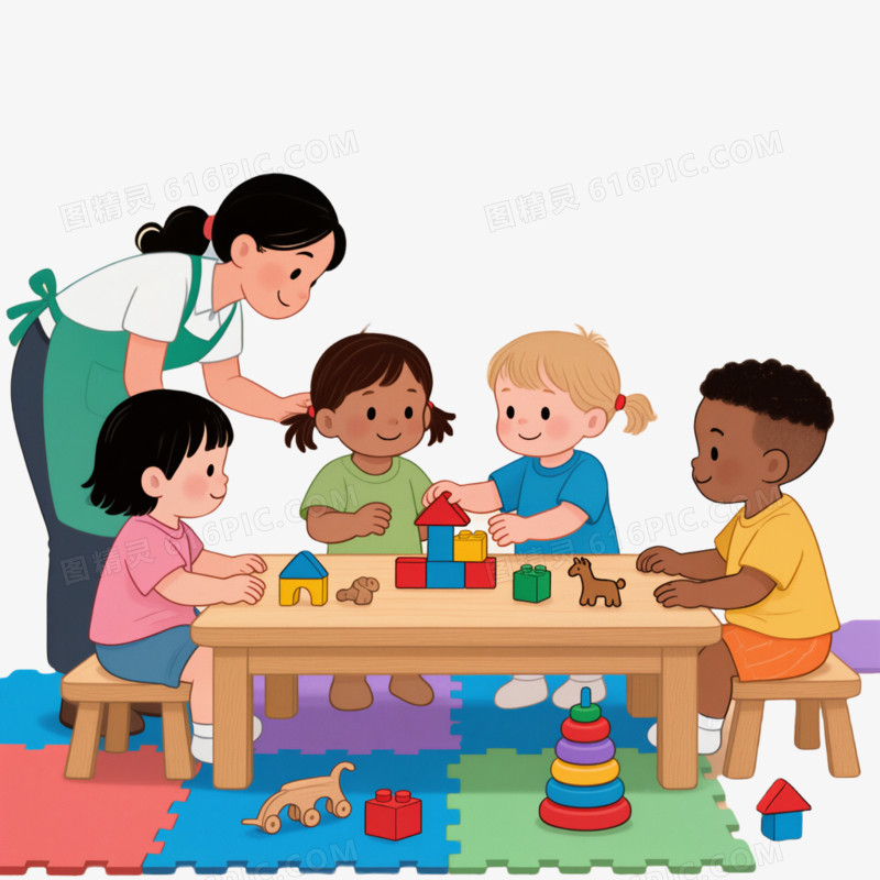 幼儿园教室卡通图片免抠元素