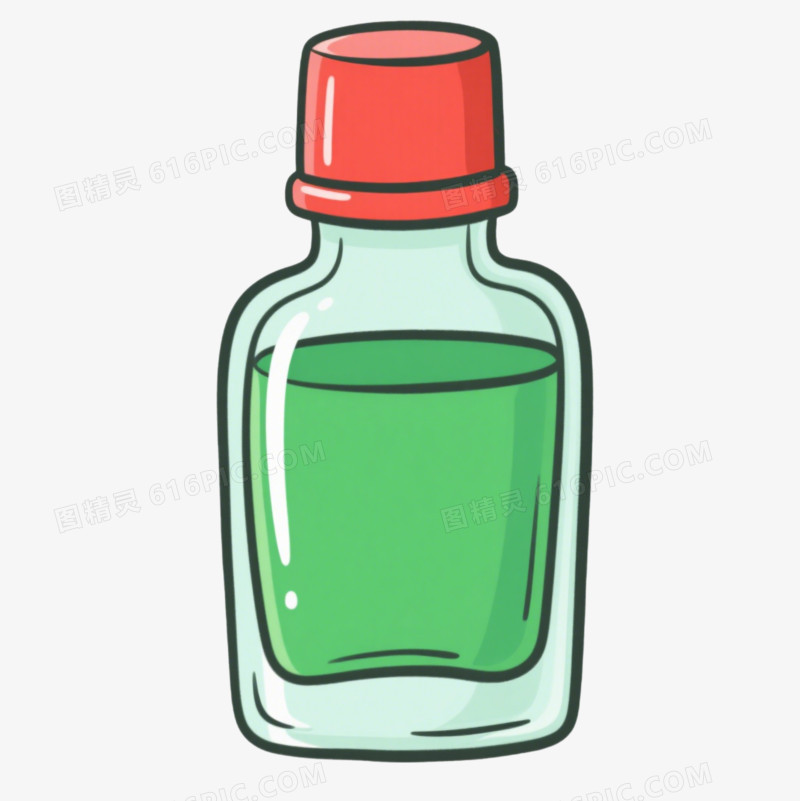 卡通防中暑风油精免抠元素
