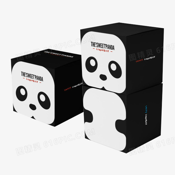 熊猫卡通包装盒