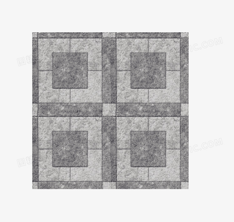 正方形灰色拼花瓷砖地面地砖