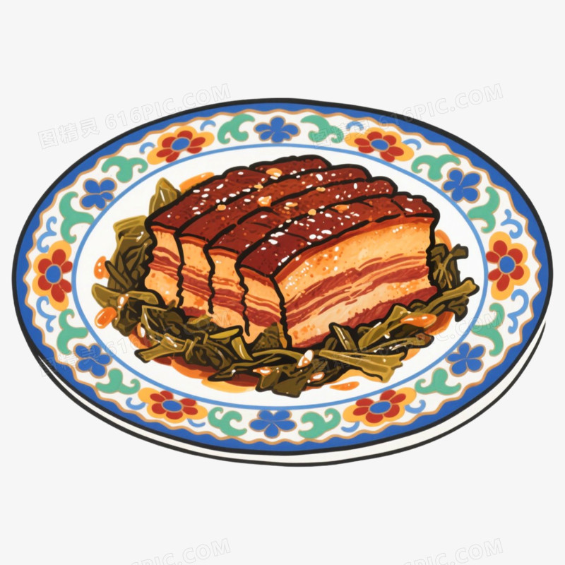 五花肉梅菜扣肉菜式免抠元素