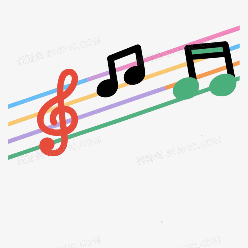 律动音乐符号免抠元素
